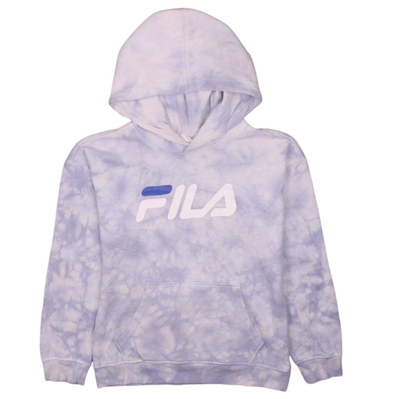 Felpa con cappuccio vintage FILA BIANCA DONNA M