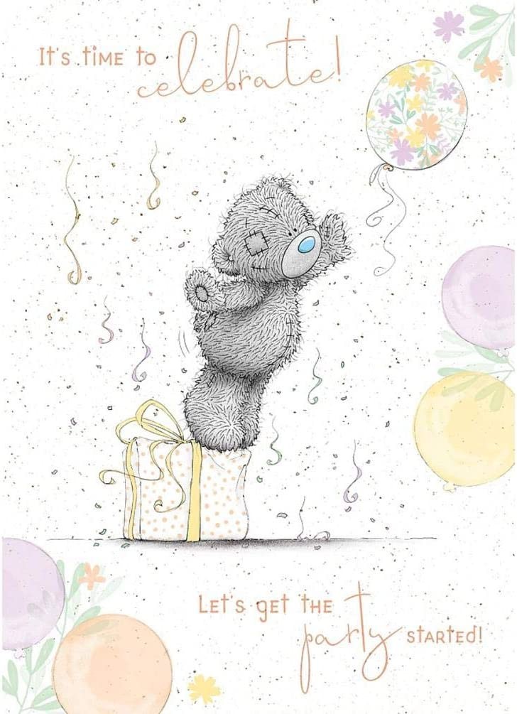 Me To You Tatty Teddy Celebration Birthday Card - Official Collection - Image 2