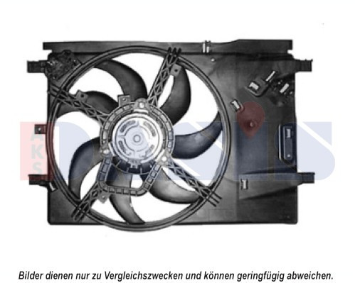 AKS Dasis LüFter MotorküHlung Passend FüR Fiat Punto Evo 1.2 1.4 Grande-image