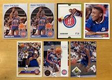 Isiah Thomas Lot Of 7 Mixed Brands Detroit Pistons NM-MT