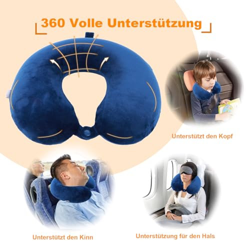Travel Pillow,100% Pure Memory Foam U Shaped Neck Pillow,Super Lightweight