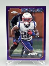 2024 Topps Chrome James White #127 Purple Refractor  /275 Patriots
