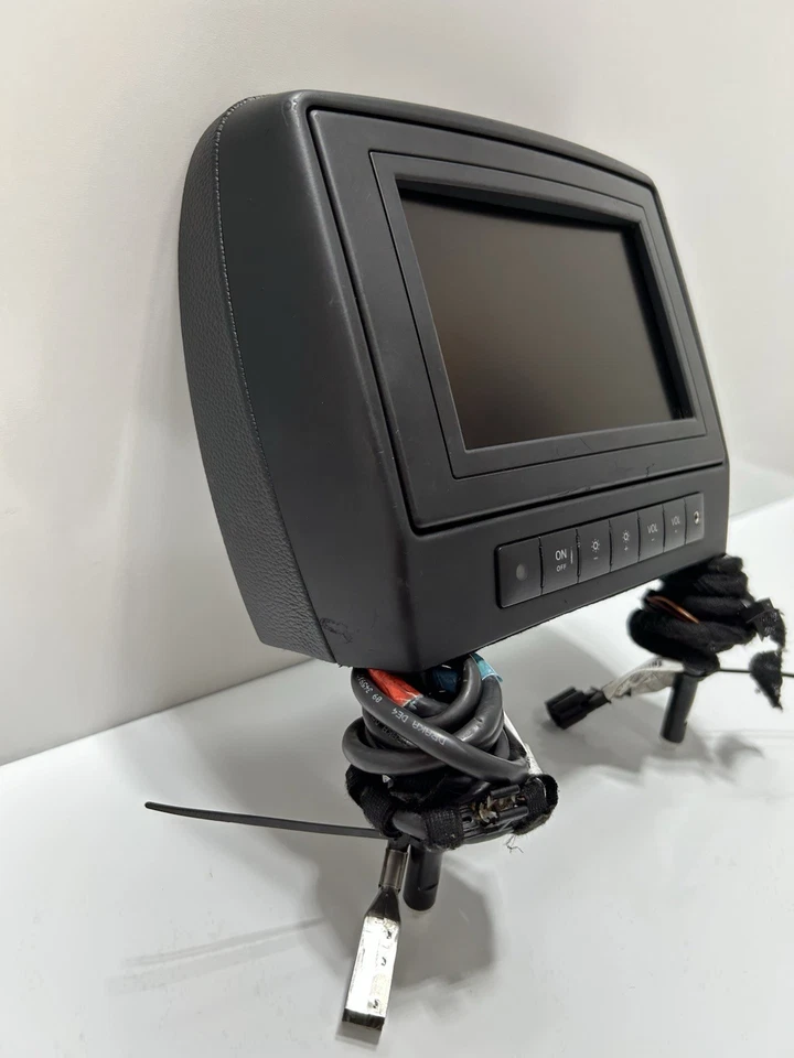 06-12 Mercedes X164 GL450 Asiento trasero derecho o derecho reposacabezas pantalla monitor pantalla negro Foto 4 de 4