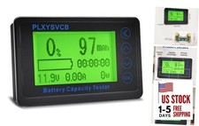 500A Battery Monitor with Shunt, LCD Backlight Screen RV Monitor, High and Low