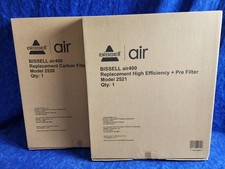 Set of 2 GENUINE BISSELL 2521 / 2520 High Efficiency Pre-Filter  Carbon air400