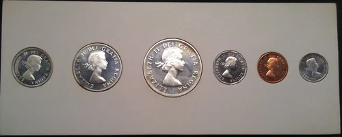 1959 Canada 6 Coin Proof Set    ( no packaging )