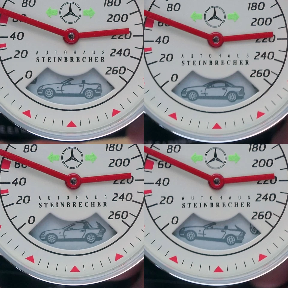 Reloj velocímetro accesorio coche clásico Mercedes Benz SLK R170 Roadster descapotable Foto 2 de 4