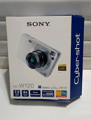 Sony Cyber-shot DSC-W120 7.2MP Digital Camera - Fully Tested, NO SD Card 
