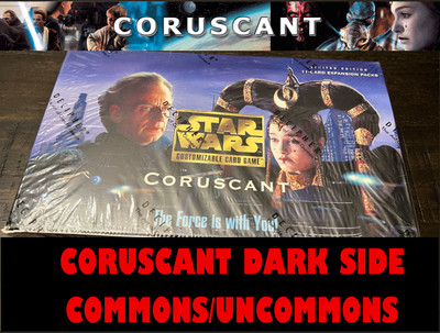 Star Wars CCG CORUSCANT Singles Common/Uncommon DS Dark Side [choose card]