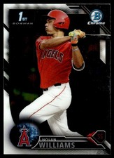 2016 Bowman Draft Picks & Prospects Chrome Nolan Williams Los Angeles Angels