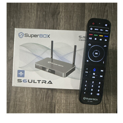 SuperBox S6 ULTRA Media Streamer Wi-Fi HDMI Black 128GB 2160p Voice Remote