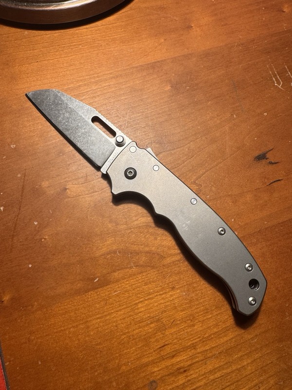 Demko Ad 20.5 Shark-Lock Folding Knife 3.25" D2 Tool Steel Titanium Handle Taiwn