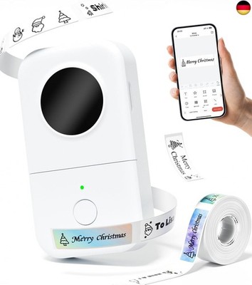  Phomemo D30 Label Printer, Portable Bluetooth Label Printer 