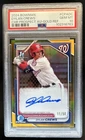 2024 Bowman Dylan Crews Chrome Auto Gold Refractor 1st #/50 Nationals PSA 10