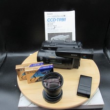 Sony Handycam 8MM Hi8 CCD-TR91 Camcorder w/Battery and Others