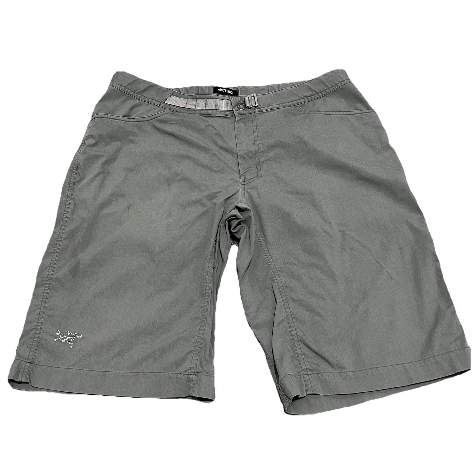 Arc'teryx pantaloncino uomo taglia 36 grigio cargo escursionismo campeggio usato LEGG