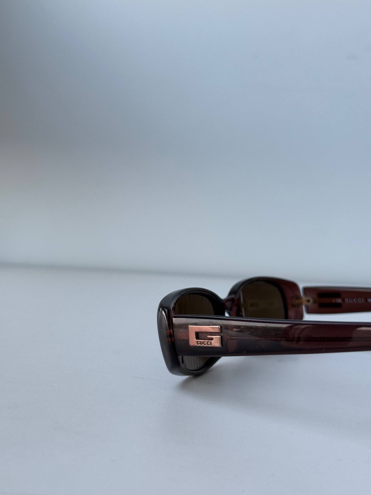 Gucci Sunglasses Brown Acetate Rectangular 51-18 … - image 11