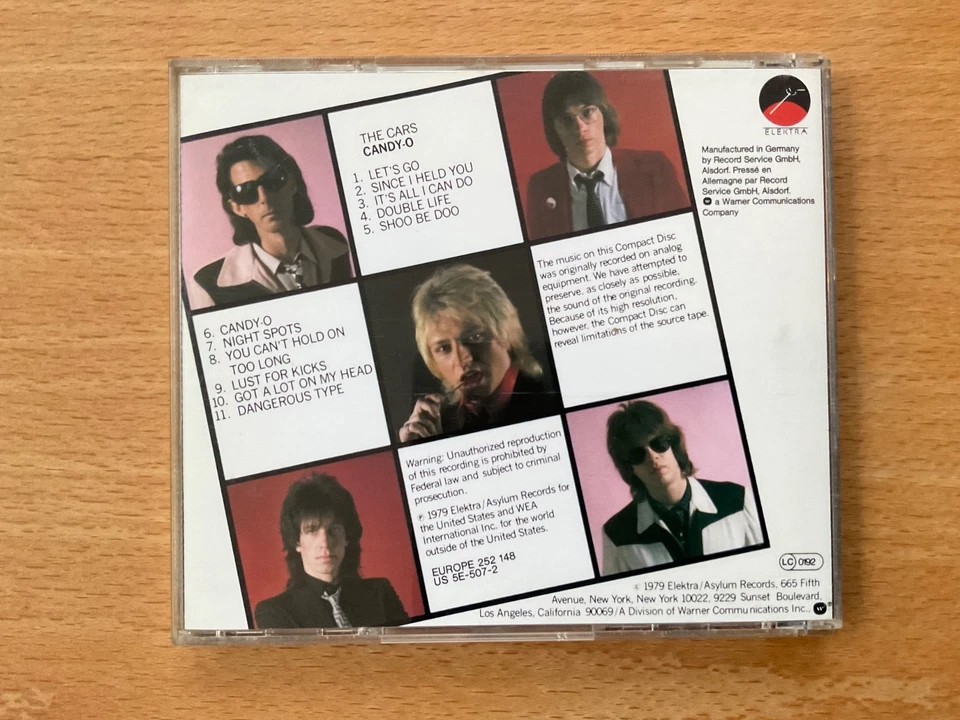 CD The Cars - Candy-O, Early Press no barcode Made in Germany sehr gut very good - Bild 2 von 4
