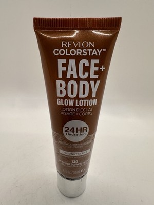 Revlon ColorStay Face + Body Glow Lotion Coconut Scent Shade 130 If You Glow You