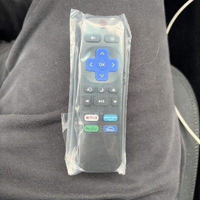 Roku Streaming Remote Control Black w/ Netflix Hulu Prime Video Disney+ Buttons