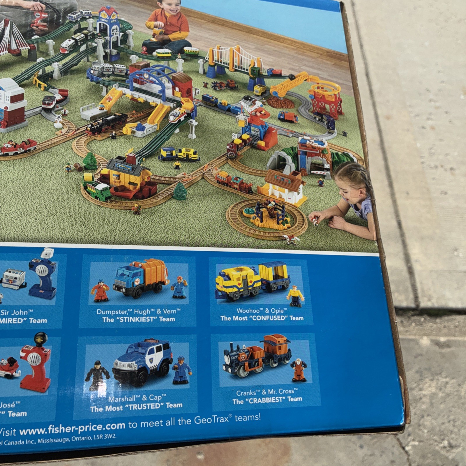 GEOTRAX VEHICLE GIFT SET 4 Teams CONFUSED, FRIENDLIEST, CRABBIEST & BUSIEST NEW