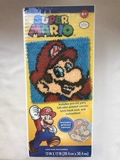 Super Mario Latch Hook Rug Kit 12x12 New and Sealed