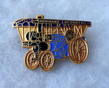 SHOWMANS LOCOMOTIVE - Steam Engine - PIN BADGE