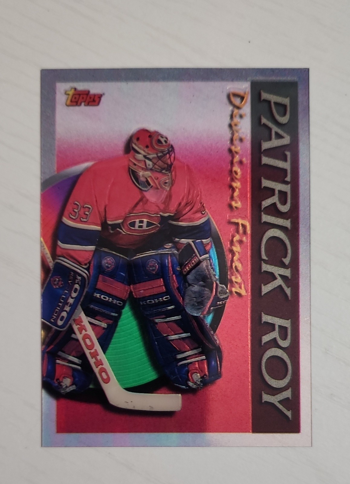 1994-95 Topps Finest - Division's Finest Patrick Roy #1
