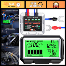 12v Wireless Car Battery Monitor Real-time Voltage Temperature Tester Cranki