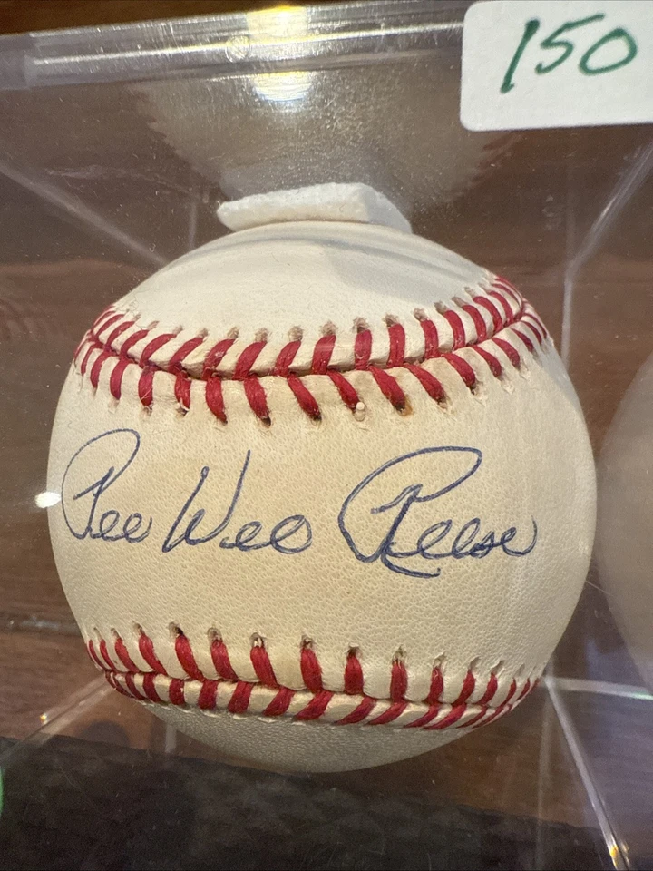Auténtico béisbol autografiado Pee Wee Reese Salón de la fama Foto 2 de 4