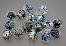 Colorful Lampwork Glass Beads 8mm Qty:16