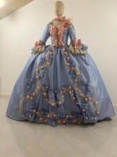 Robe A La Francaise 18thCenturyRococo Baroque Floral DressQueen Marie Antoinette