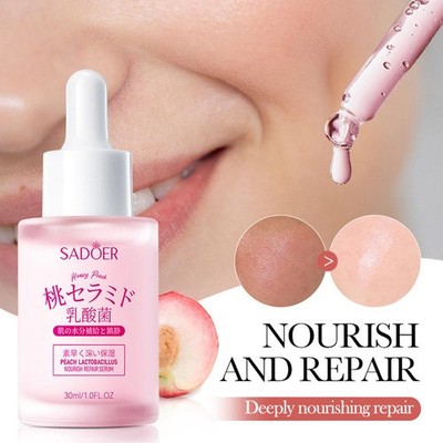 Pfirsich Milchsäure Essenz, Nourish Repair Serum pflegt tief Feuchtigkeit J6W4