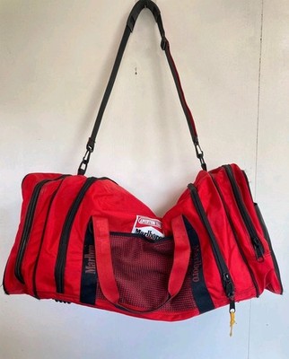 Vintage 90s Marlboro Adventure Team Red XL Duffle Bag Large Duffle
