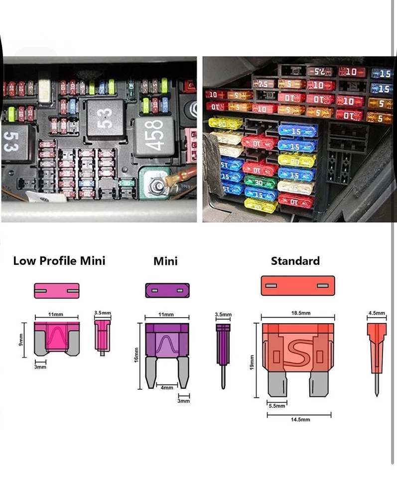 282 Pieces Car Fuses Assortment Kit - Blade Fuses Automotive - Standard & - Image 2 of 4