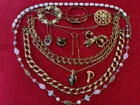 Vtg Estate Goldtone Jewelry Lot Napier Avon Trifari Monet JJ