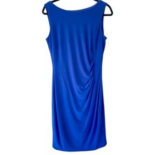 ANNE KLEIN  Gorgeous Blue Dress with Slimming Ruching at the Waistline  Size 8