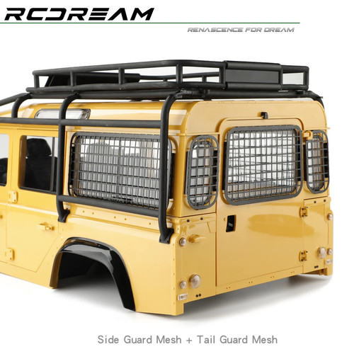 Defender Rear Mesh Gate Side/Tail Window Guard Mesh Protection Net for TRX4 Defender RD110 RD90 ...
