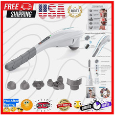 Rechargeable Handheld Massager for Neck, Back Feet - Cordless Comfort Relief