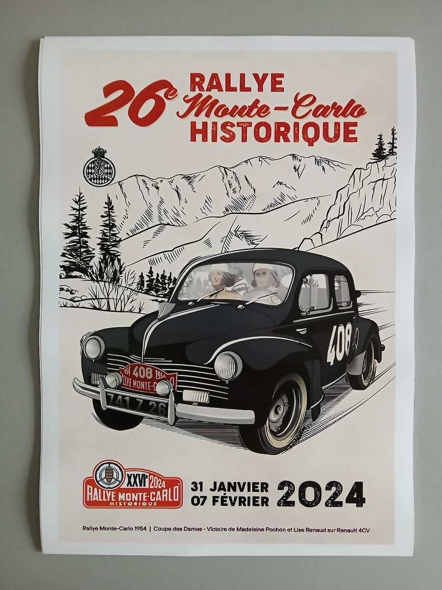 AFFICHE ANCIENNE 19E Rallye Monte-Carlo 27 janv -3 fevr 2016. Ref75170 EUR 18,00 - FR