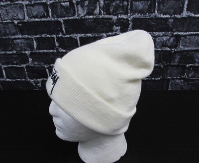 Authentic Nike x Stussy Cuffed White Beanie One Size CV8961-121