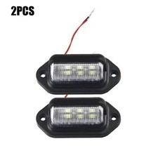 2 Universal Led License Plate Tag Light Lamp White For Truck Trailer Suv Rv Van 2 Universal Led License Plate Tag Light Lamp White For Truck Trailer Suv Rv Van
