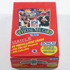 1989 Pro Set Football Series 2 Football Box (Red)