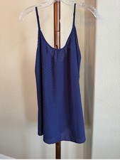 Forever 21 Blue & Red Polka Dot Slip Mini Dress Size Small