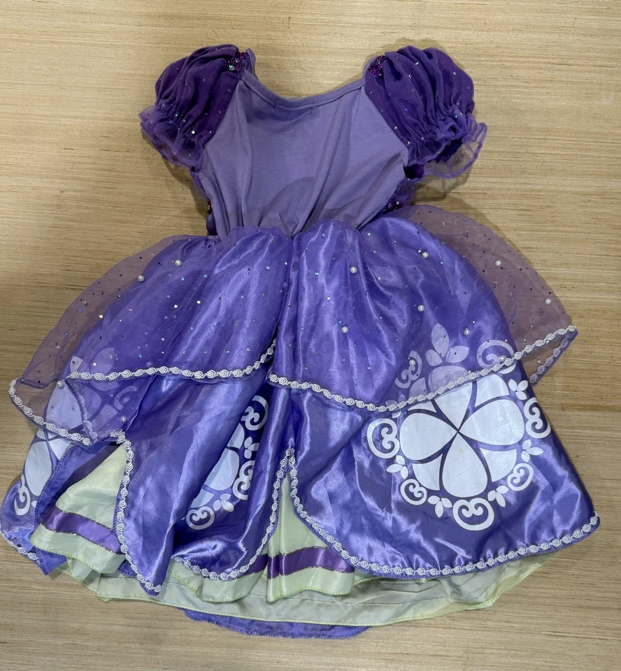 Disney Princess Dress Sofia The First Halloween Costume Make Believe Fairy Tale - Image 4 of 4
