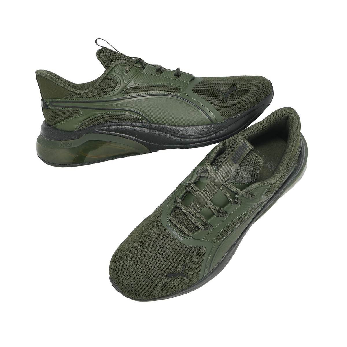 Puma Cell Thrill Dash Olive Black Men Unisex Road Running Jogging