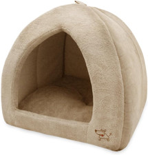 Pet Tent-Soft Bed for Dog and Cat by - Tan, 19" X 19" X H:19"