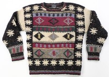 Rare VTG WOOLRICH Native Aztec Navajo Southwestern Pattern Sweater 90s Women's
