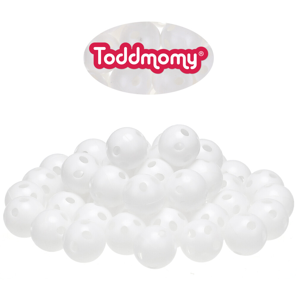 30 Pièces Hochets Plastique Transparent - Pour Réparation Jouets Bébé Ou Animaux - DIY, Créatif, Stimulation Auditive