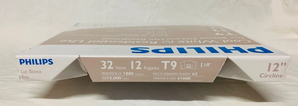 PHILIPS 12" Circline Cool White T9 32W 4-Pin Base 4100K FC12T9 12,000 HRs - Image 3 of 3